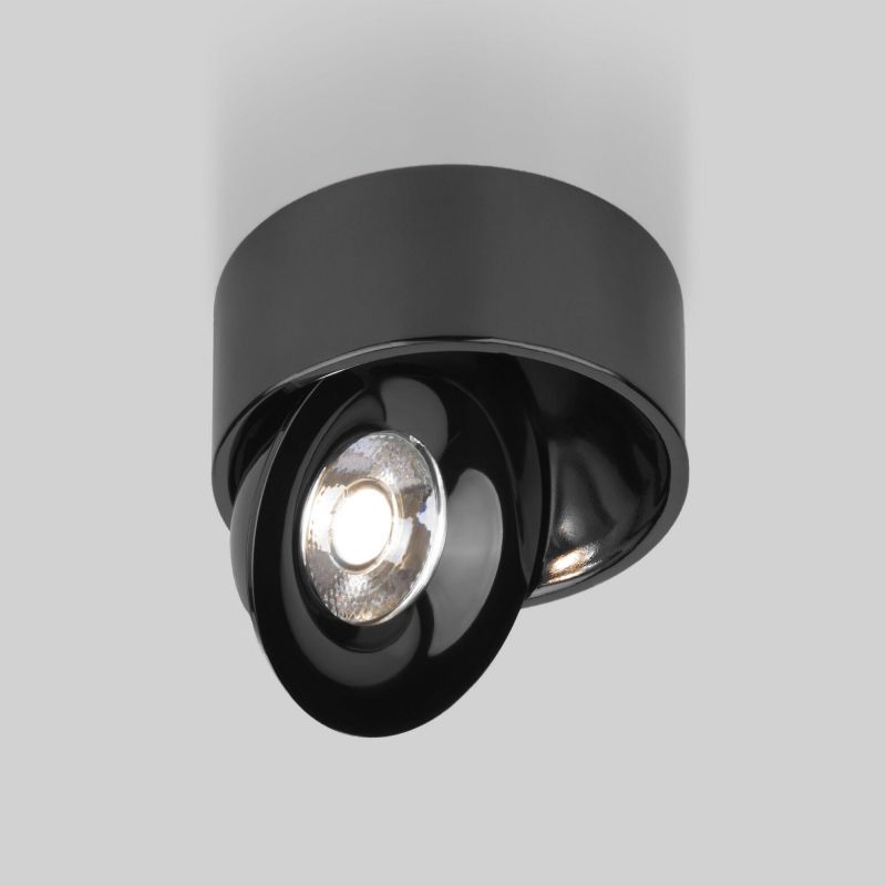 Накладной светодиодный светильник Elektrostandard Glide 25100/LED 8W 4200K чёрный жемчуг фото 3