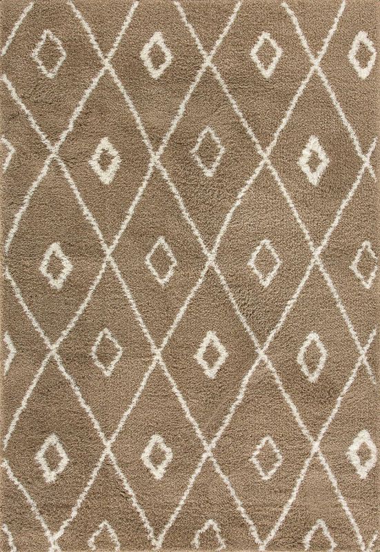Бельгийский ковер из вискозы и акрила Carpet «ECO TOUCH» 79808-BGE-WHT 160 x 230 см фото 1
