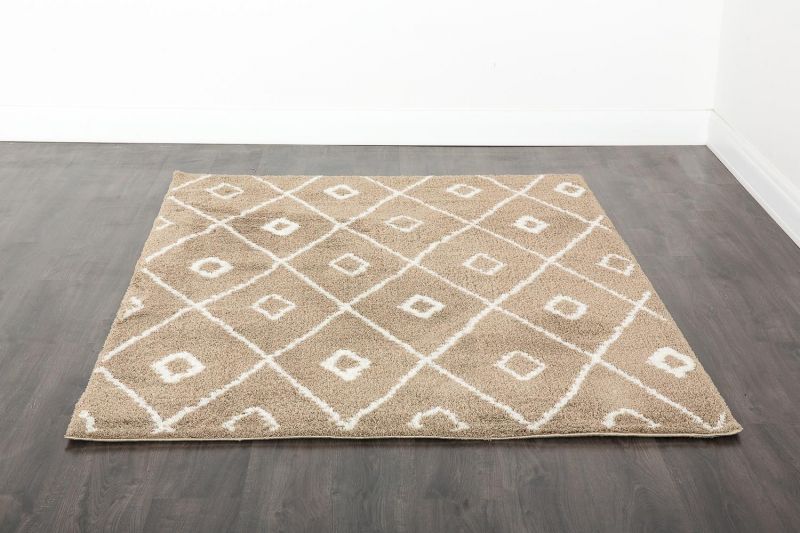 Бельгийский ковер из вискозы и акрила Carpet «ECO TOUCH» 79808-BGE-WHT 160 x 230 см фото 2