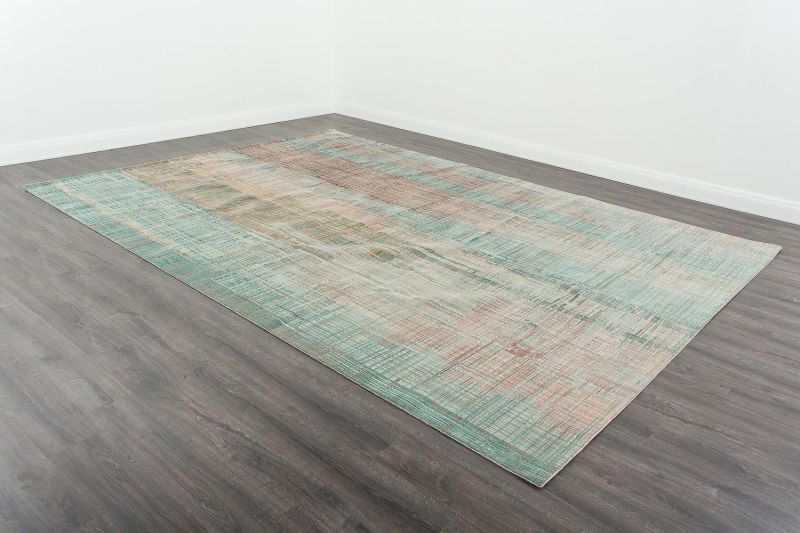 Индийский ковер из шерсти и бамбукового шёлка Carpet «UNSTRING» SRB701-IVR-LSEA-MIST 305 x 424 см фото 3