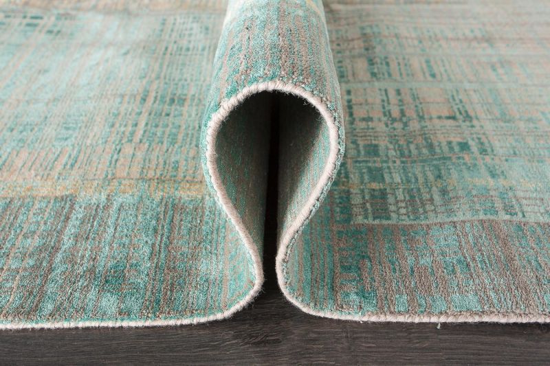 Индийский ковер из шерсти и бамбукового шёлка Carpet «UNSTRING» SRB701-IVR-LSEA-MIST 305 x 424 см фото 7