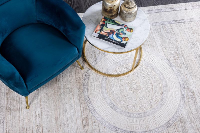 Турецкий ковер из эвкалиптового шёлка и акрила Carpet «SIRIUS» 1988-BGE 160 x 230 см фото 10