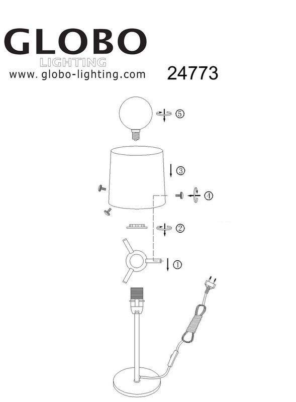 Настольная лампа Caeli с узором 24773