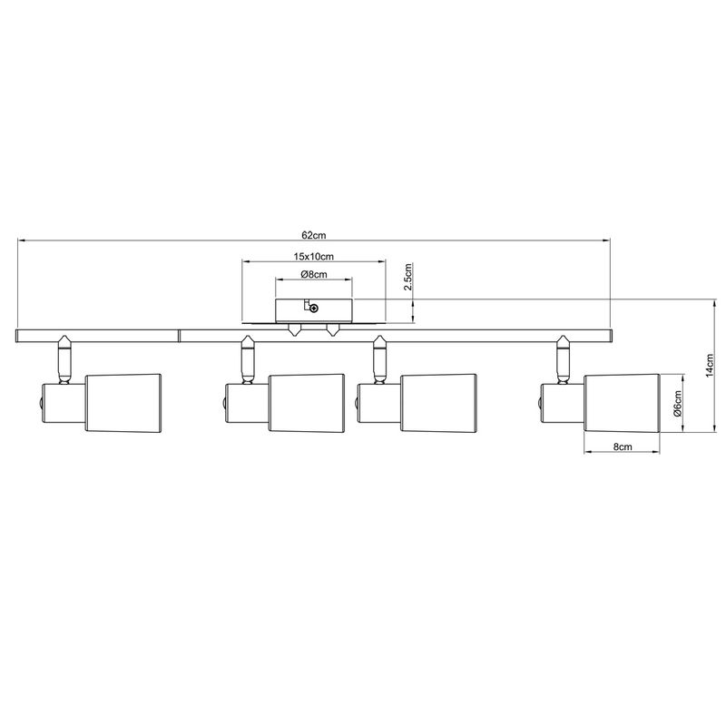 Спот Arte Lamp Cavalletta  A4510PL-4SS фото 5