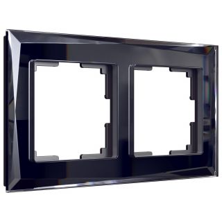 Рамка на 2 поста (черный) Werkel W0021208