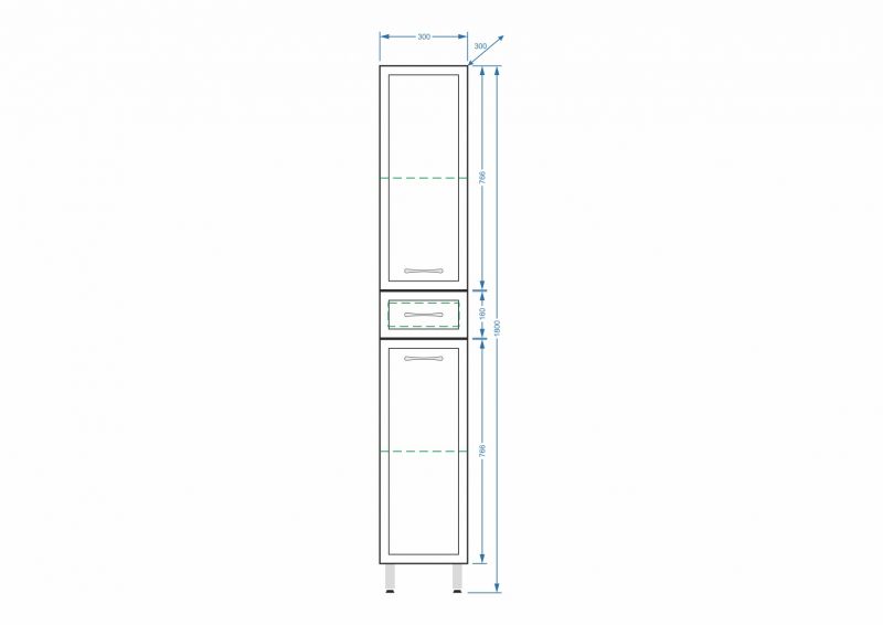 Пенал Stella Polar Концепт SP-00000144 30х180 см