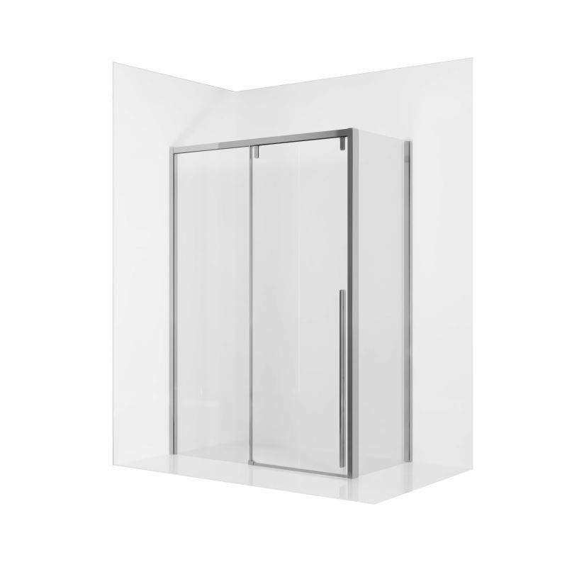 Душевой уголок Ambassador Intense 110021101IX-100IX 120x200 см, профиль хром, стекло прозрачное фото 1