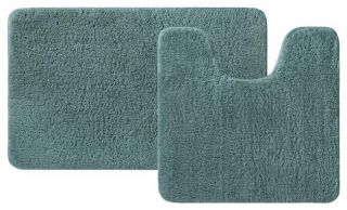 Набор ковриков для ванной комнаты Iddis BSET06Mi13, 50х80 + 50х50, темно-зеленый
