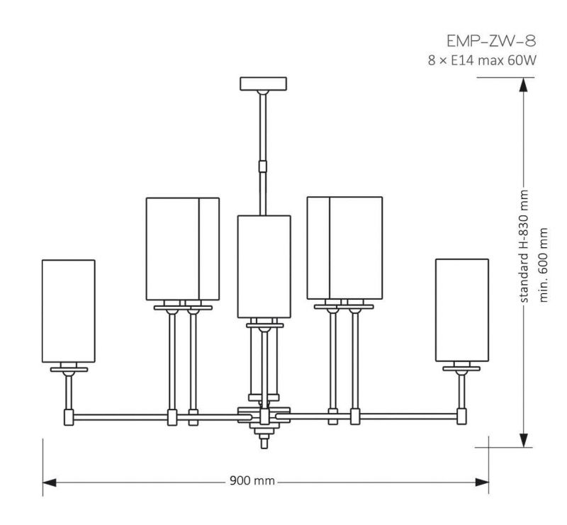 Люстра Kutek Mood Empoli EMP-8(N)