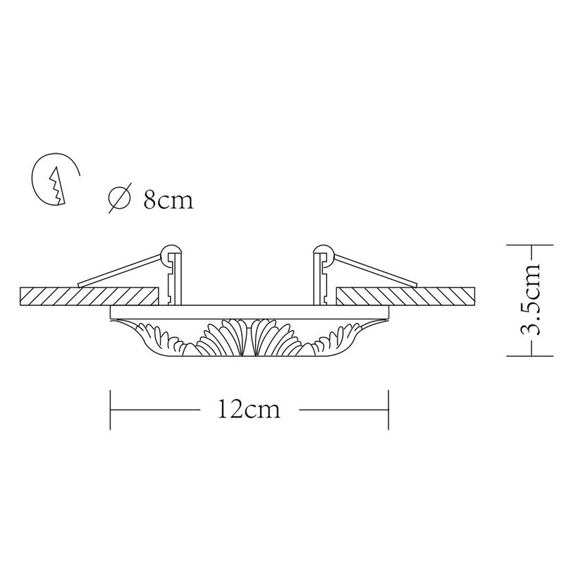 Точечный светильник Arte Lamp Cratere A5071PL-1WH