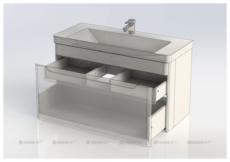 Тумба с раковиной Aquanet София 105 белый 00212588
