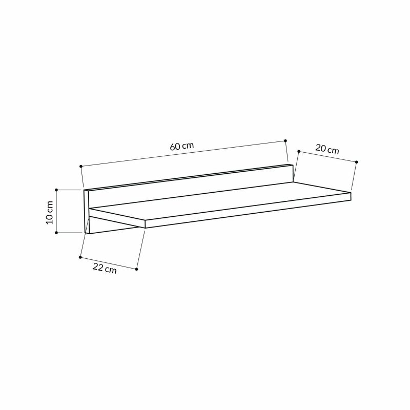 Полка Прямая SIMPLE Leve LEV00879