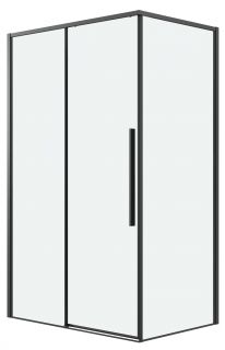 Душевой уголок Grossman Galaxy 120.K33.01.1010.21.00, 100х100 см, профиль черный матовый, стекло прозрачное