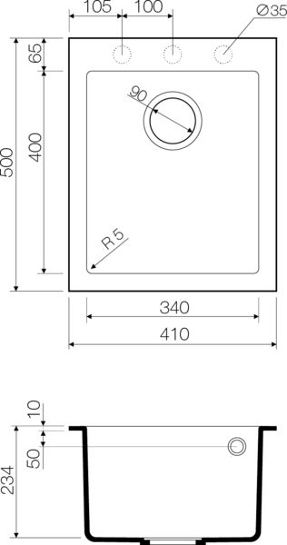 Кухонная мойка Omoikiri Bosen 4993218 платина