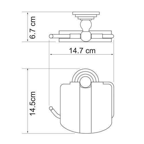 Держатель туалетной бумаги WasserKRAFT Ammer K-7025