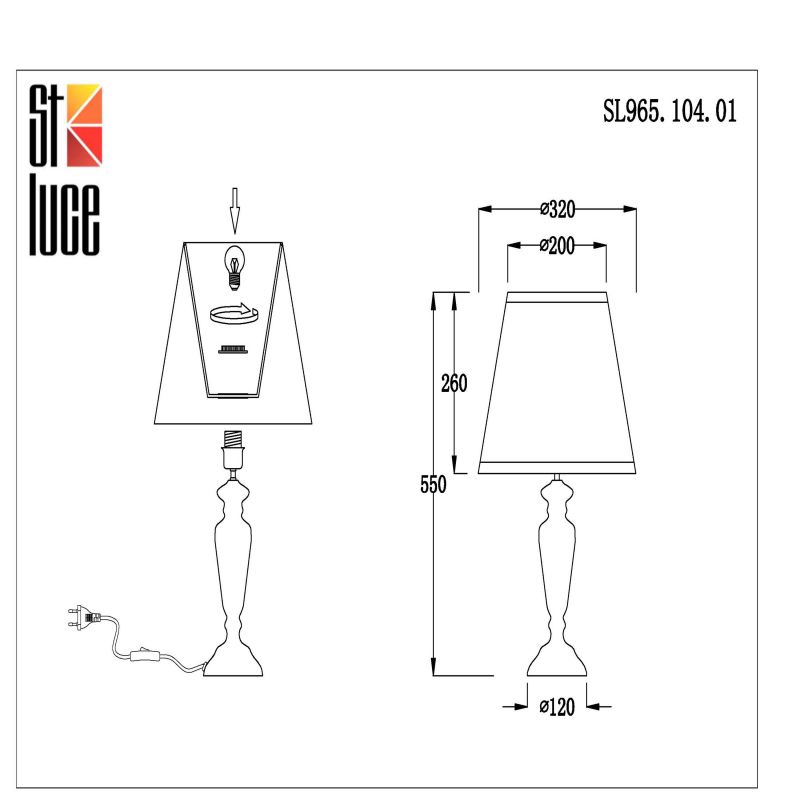 Прикроватная лампа ST-Luce VEZZO SL965.104.01