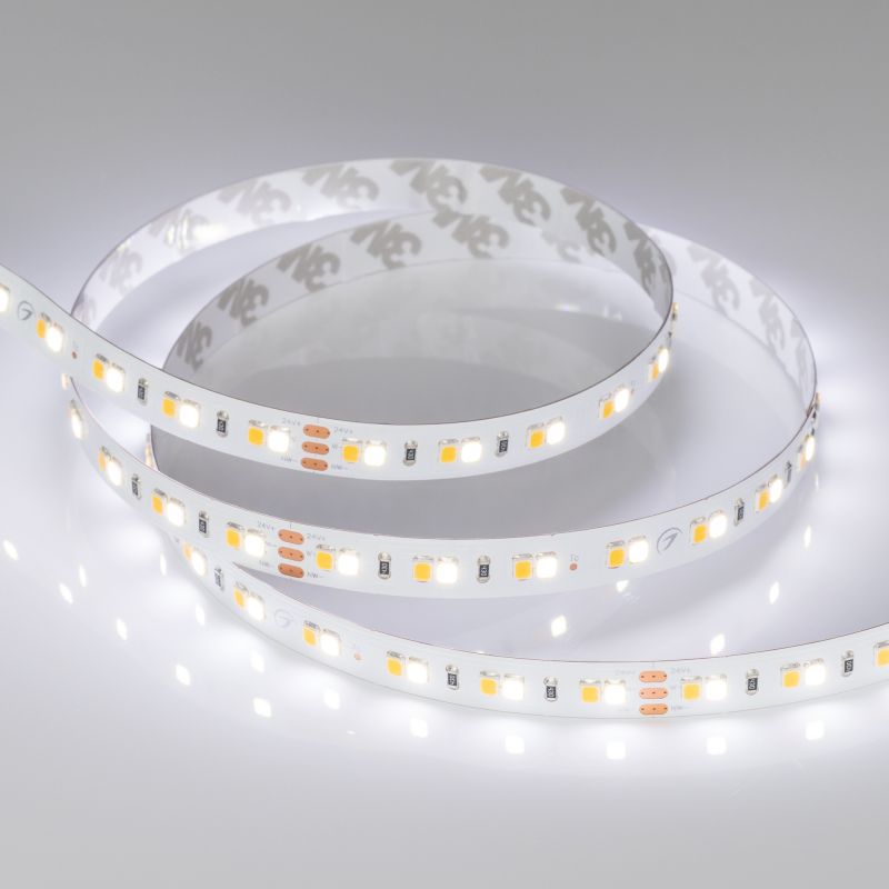 Светодиодная лента RT-A140-10mm 24V White-MIX (19.2 W/m, IP20, 2835, 5m) (Arlight, Изменяемая ЦТ) фото 3