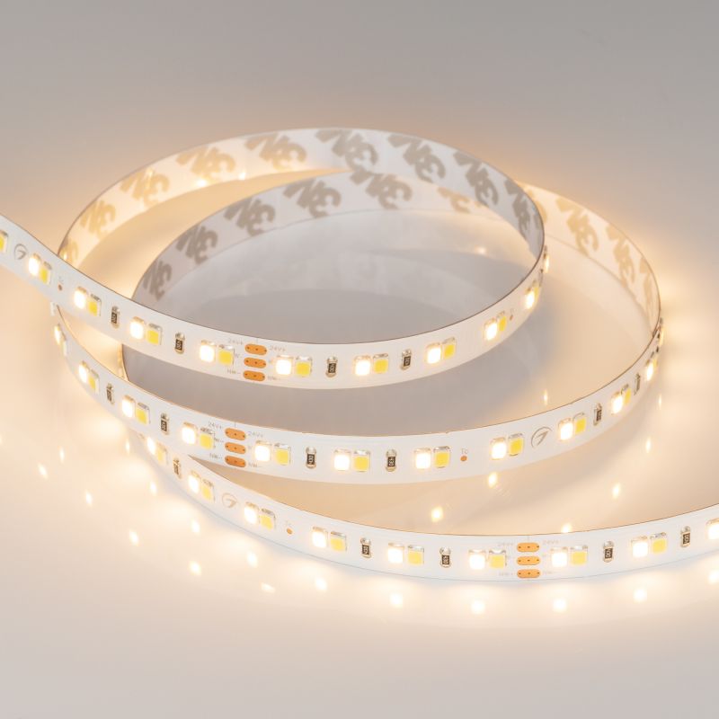 Светодиодная лента RT-A140-10mm 24V White-MIX (19.2 W/m, IP20, 2835, 5m) (Arlight, Изменяемая ЦТ) фото 4