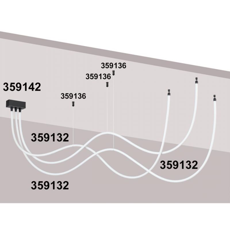 Светильник светодиодный IP20 LED 3K 38W 17-265V 38Лм RAMO KONST NovoTech 359132