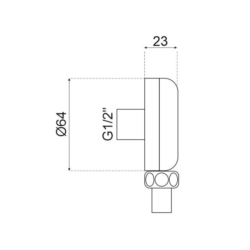 Шланговое подключение Webert AC1016015, хром