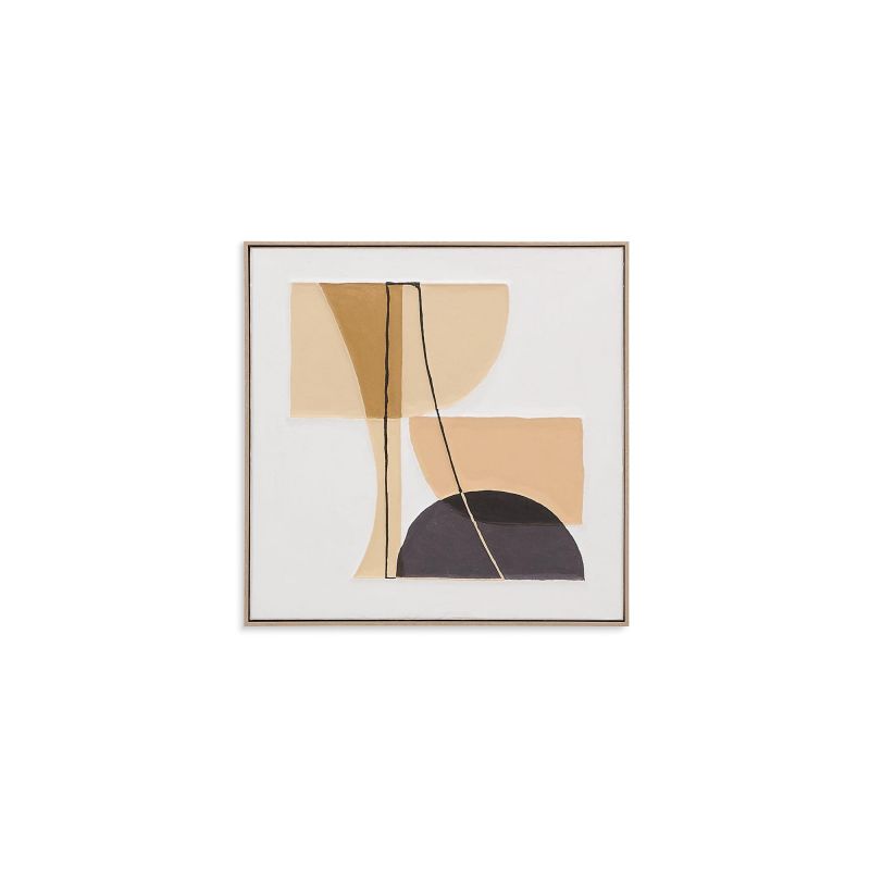 Картина с коричневыми геометрическими фигурами, 80 x 80 см La Forma (ex Julia Grup) zay BD-3059173 фото 3