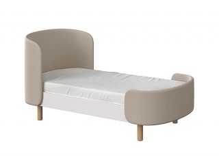 Кровать Ellipsefurniture KIDI Soft для детей от 2 до 4 лет (бежевый, экокожа) KD010201060101