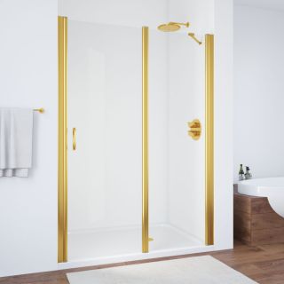 Душевая дверь Vegas Glass EP-F-1 105 09 01 R, профиль золотой, стекло прозрачное