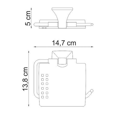 Держатель туалетной бумаги WasserKRAFT Wern K-2525 фото 3