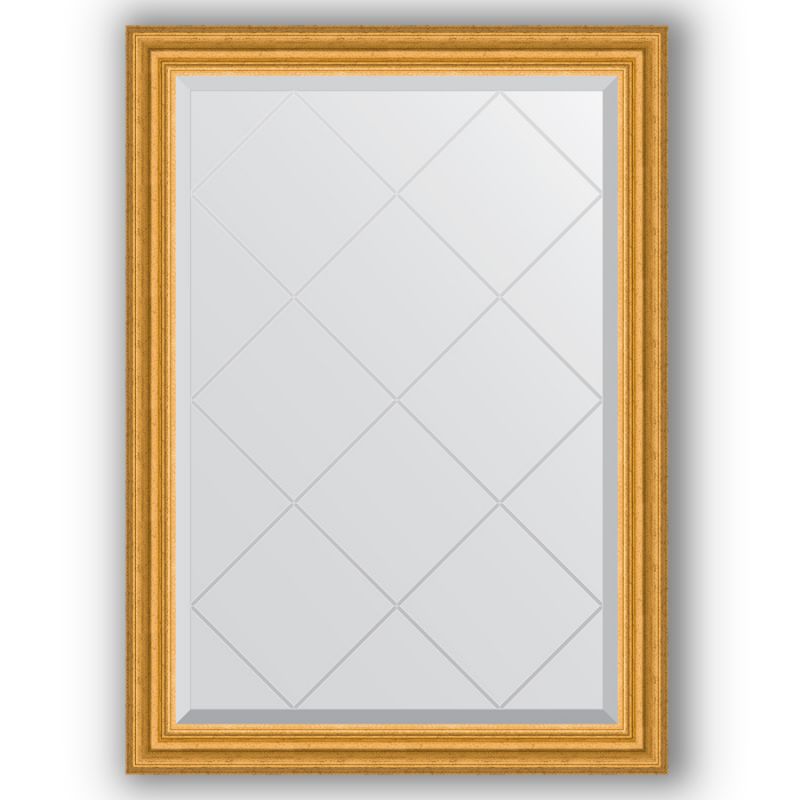 Зеркало с гравировкой в багетной раме 72x100 Evoform EXCLUSIVE-G BY 4173 состаренное золото