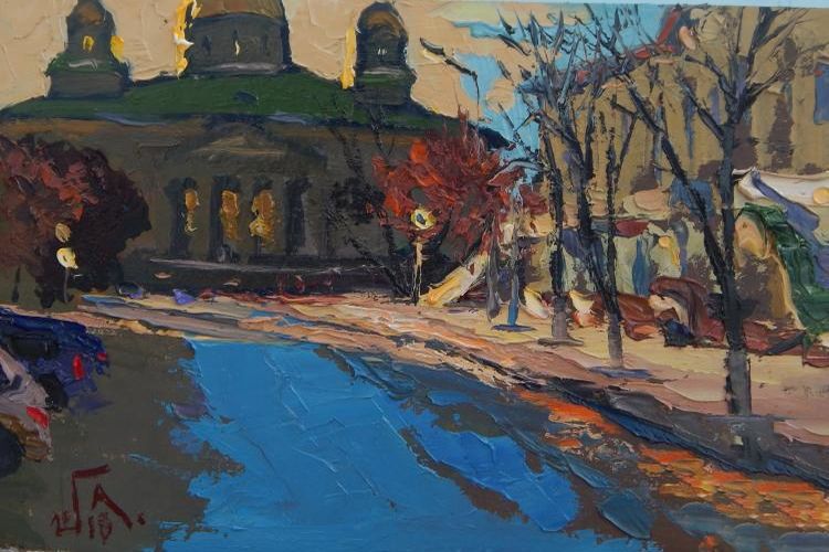 Картина "Весна в городе" Головченко Алексей фото 1