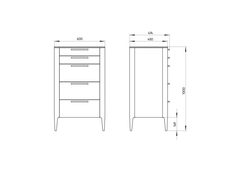 Комод Ellipsefurniture Type TY010201110101 фото 4