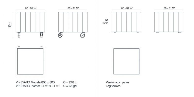 Кашпо Vineyard XL Vondom BD-2609190