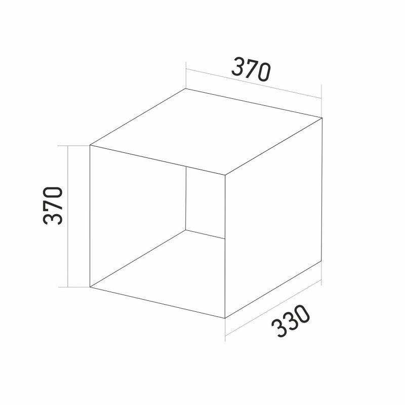 Стеллаж Mixline 550357 белая текстура, 37х37 см