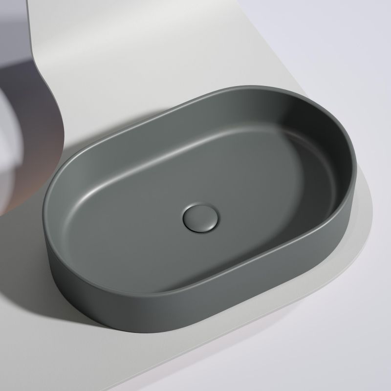 Раковина-чаша Ceramica Nova Element CN6048MDH 60 см, темный антрацит фото 10
