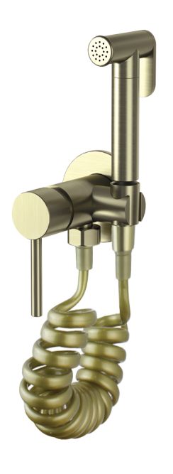 Гигиенический душ со смесителем Bronze de Luxe SCANDI 701/1B, черный фото 3