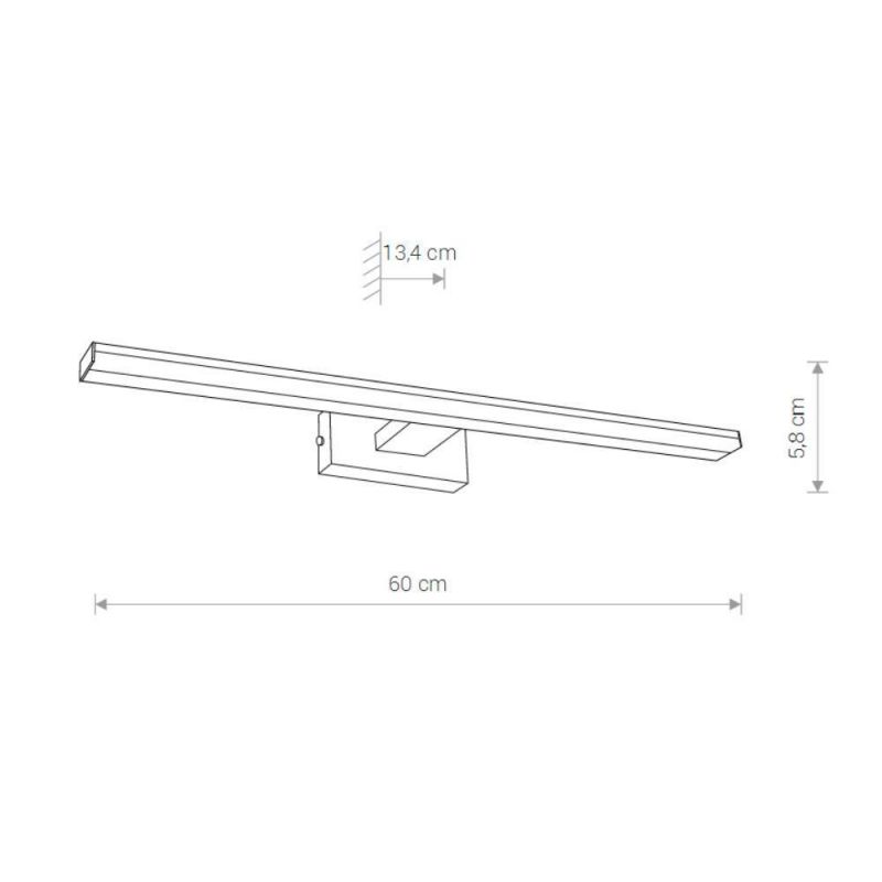 Подсветка для зеркал Nowodvorski Picasso Led IP44 4000K 12W 8131 фото 4