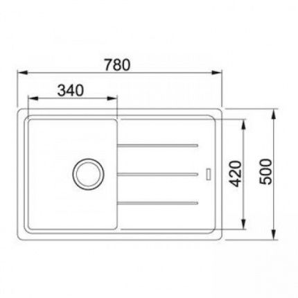 Мойка Franke Basis 114.0259.927 оникс Fragranite