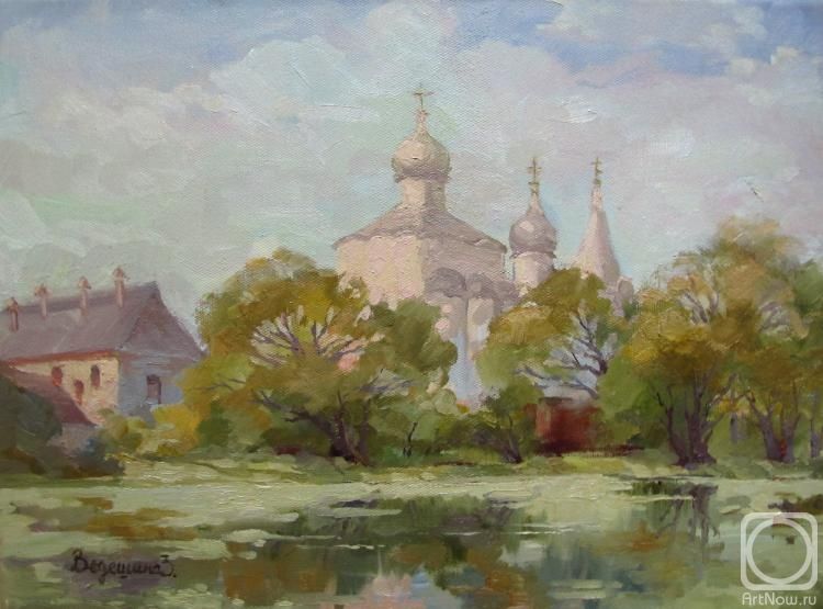 Картина "Даниловский монастырь на закате" Ведешина Зинаида