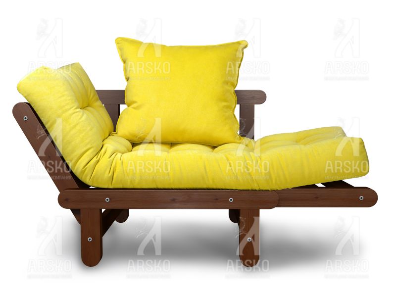 Кресло Сламбер орех лимонный вельвет BD-2153562
