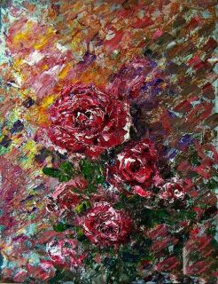 Картина "Розы, которые я ей не дарил" Григорий Жадько