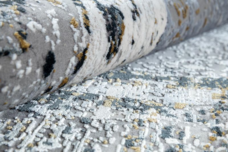 Турецкий ковер из эвкалиптового шёлка и акрила Carpet «ASPENDOS» M175A-C-DGRY-DGRY(Round) 200 x 200 см фото 5
