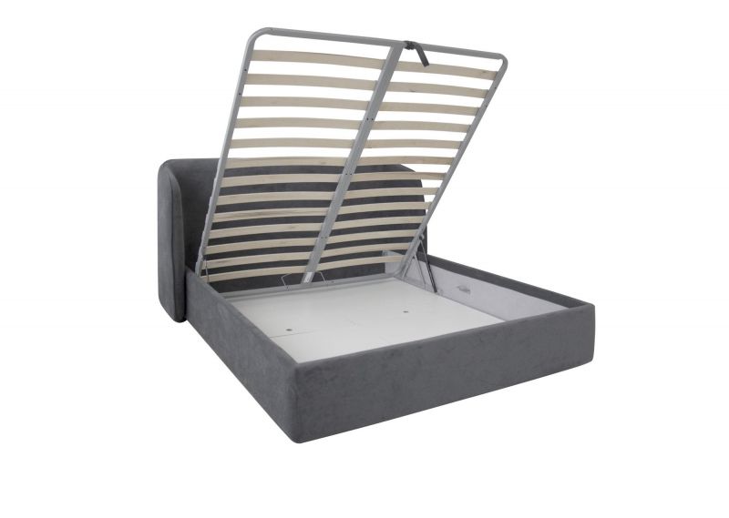Кровать двуспальная Ellipsefurniture Classic 160 см (серый, велюр) СF010202150501 фото 3