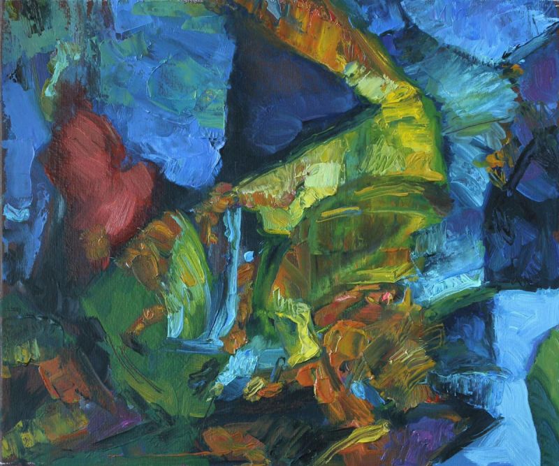 Картина "Синяя абстракция" Подгаевская Марина