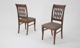 Комплект из 2 стульев Рич орех/ромб коричневый R001404W14X2