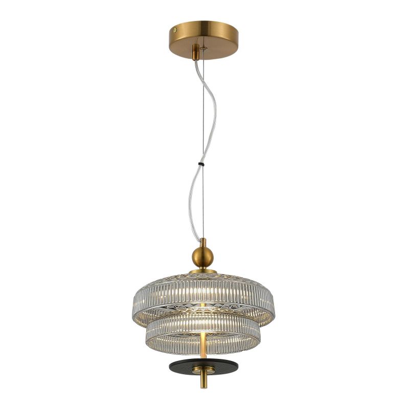 Светильник подвесной ST-Luce Латунь/Латунь, Дымчатый LED 1*8W 3000K ORIENTAL SL6122.303.01 фото 1