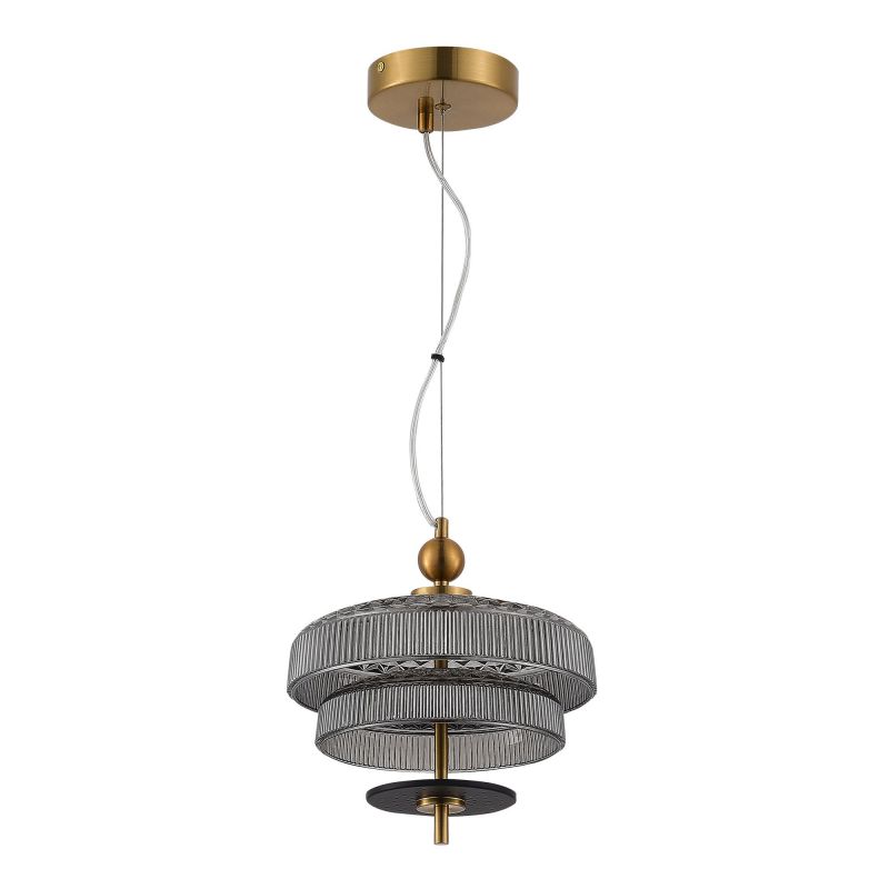Светильник подвесной ST-Luce Латунь/Латунь, Дымчатый LED 1*8W 3000K ORIENTAL SL6122.303.01 фото 2