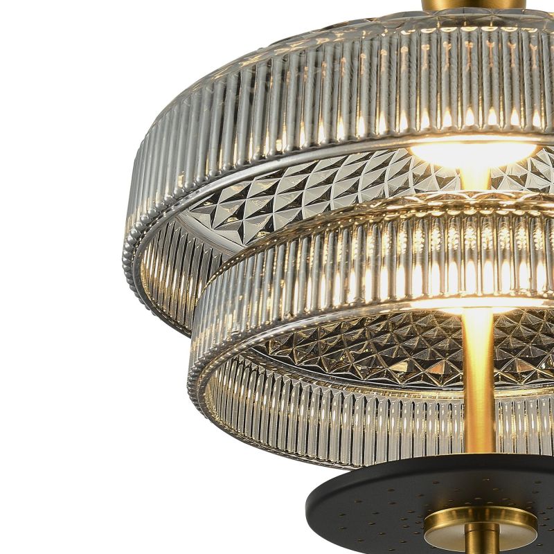 Светильник подвесной ST-Luce Латунь/Латунь, Дымчатый LED 1*8W 3000K ORIENTAL SL6122.303.01 фото 4