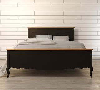 Стильная двуспальная кровать "Leontina Black" 160*200 BD-113162