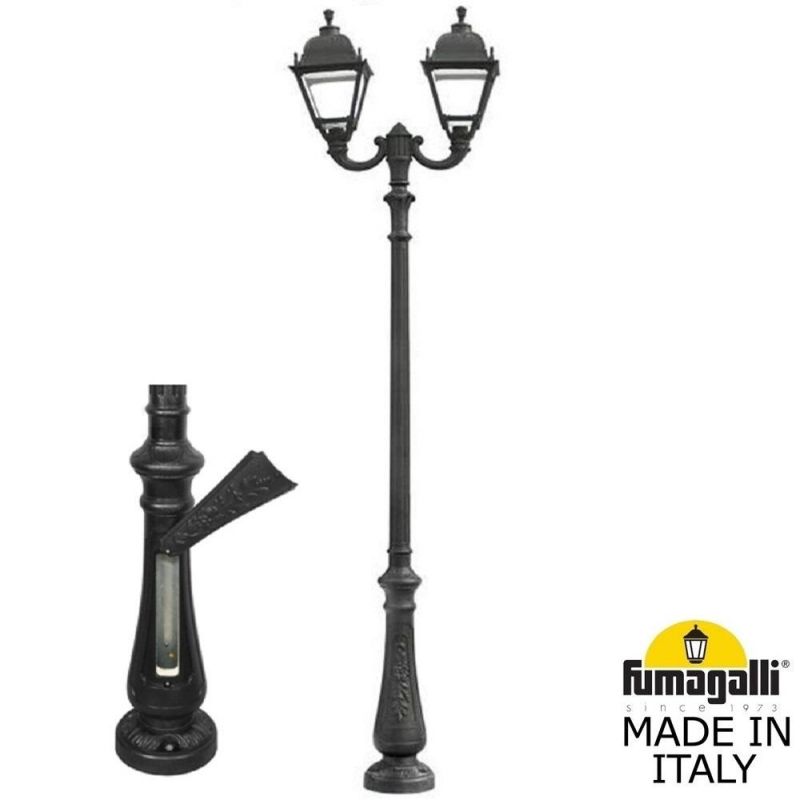 Парковый фонарь Fumagalli SIMON черный, бежевый U33.202.R20.AYH27 фото 1