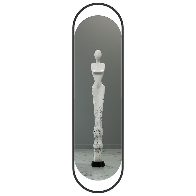 Настенное зеркало в раме GENGLASS EVELIX L BD-2138130 чёрное фото 1